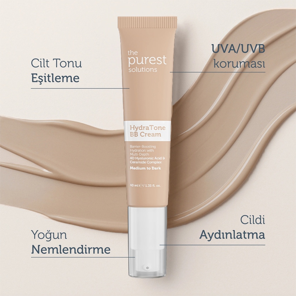 The Purest Solutions Hydra Tone BB Cream for Dry and Combination Skin SPF 50+ 40 ml | Available in Lght/Medium and Medium/Dark  Tone Image