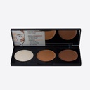 Note Perfecting Contouring Powder Palette Kit 5g | 02 Medium to Dark | One contouring powder, One shade bronzer and One highlighter Image