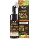 WOW Skin Science Brightening Vitamin C Foaming Face Wash with Built-In Face Brush for Deep Cleansing - No Parabens, Sulphate, Silicones & Color, (150 ml)