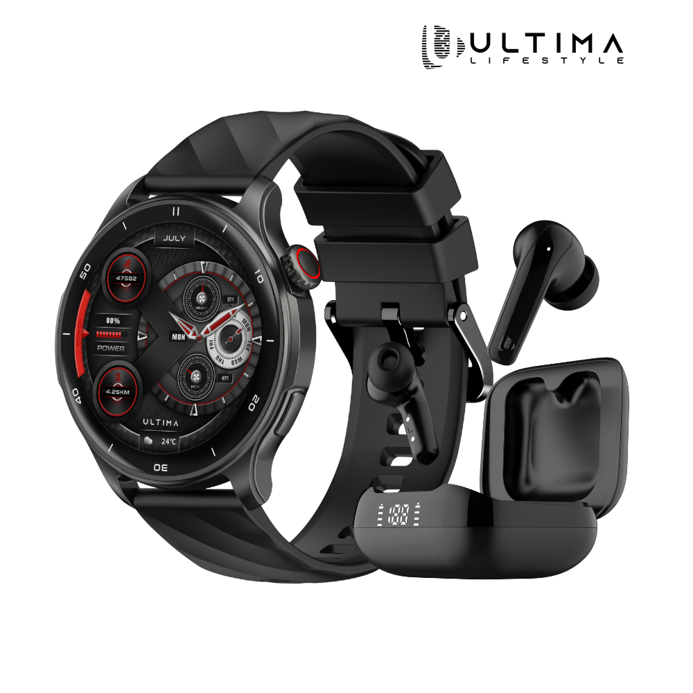Ultima Navigator Combo ( Ultima Watch Navigator + Ultima Boom 211 Earbud With App Support)