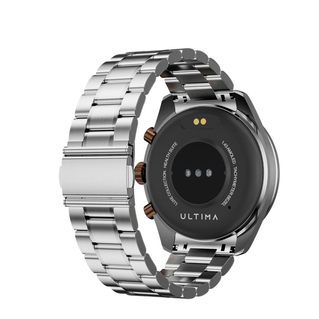 [STRP-Silver-L] Ultima Magnum E700 Stainless Steel Strap | Premium Steel Strap with Perfect Fit Size | Crafted for durability, comfort, and timeless style |  Sleek finish, secure clasp, and easy installation