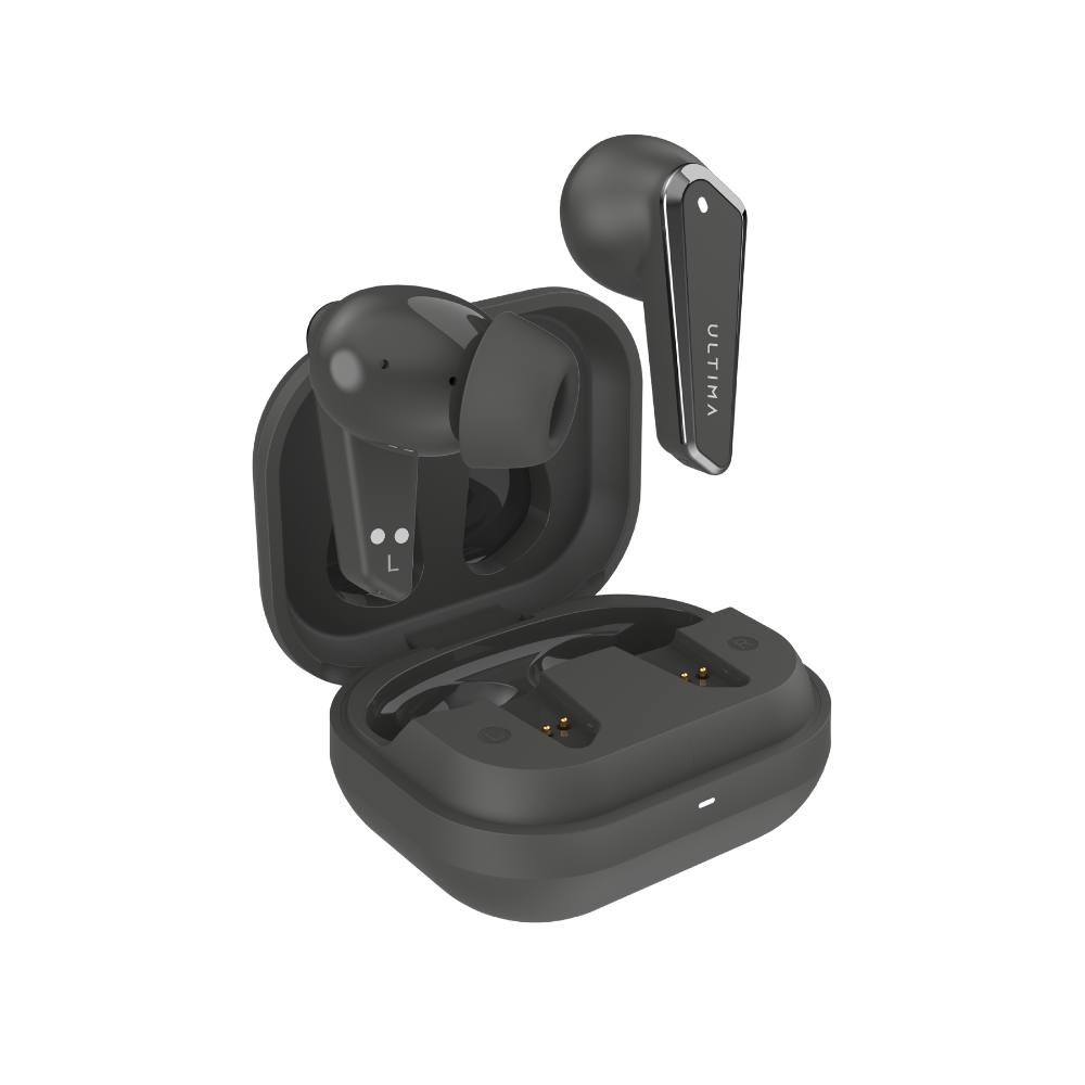 [TWSBOOMX1PRO-BK] Ultima Boom X1 Pro | App Support | 40 Hrs Playtime | Quad Mic ENC | 10 Min Charge=120 Min Playtime | 50 Ms Low Latency Game Mode | 11mm Hi-Fi Drivers | Bluetooth 5.4 | IPX5 Water Resistance