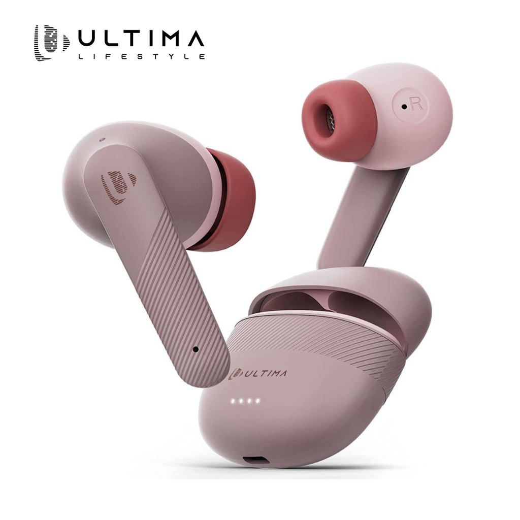 [TWS820-PK] Ultima Atom 820 Earbuds With 30 Hrs Playtime | 5C Super Fast Charging | 13MM Titanium Drivers | Bluetooth 5.4 | Quad Mic AI ENC | Open And Connect Technology