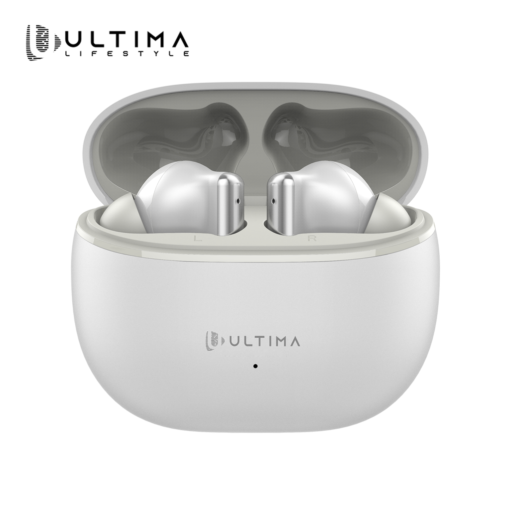[TWS141-WT] Ultima Boom 141 ANC Earbuds (30 dB)| Ultima Link App Support | 45Hrs Playtime | Game Mode (40ms) | IPX5 Water Resistant | 13 mm Drivers For Deep Bass Wireless Earbuds