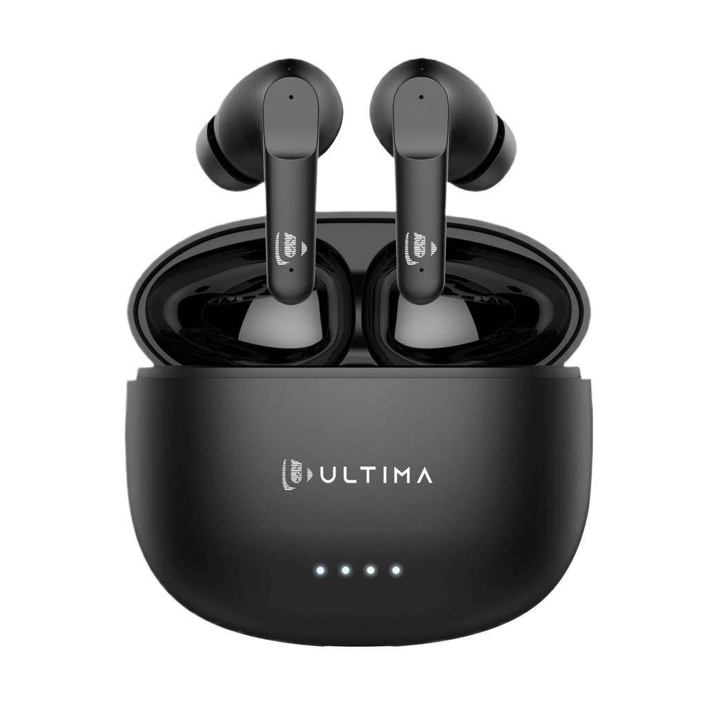 [TWS520PRO-BK] Ultima Atom 520 Pro Earbuds With 45Hrs Playtime| Game Mode(60ms)| Quad Mic| IPX5 Rated| Loud Sound & Deep Bass| Type-C Charging Port Wireless Earbuds