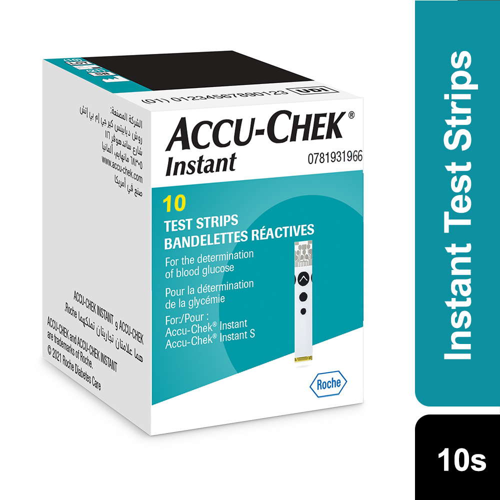 Accu-Chek Instant Blood Glucose Test Strips 50 Pack or 25 Pack | for Instant and Instant S