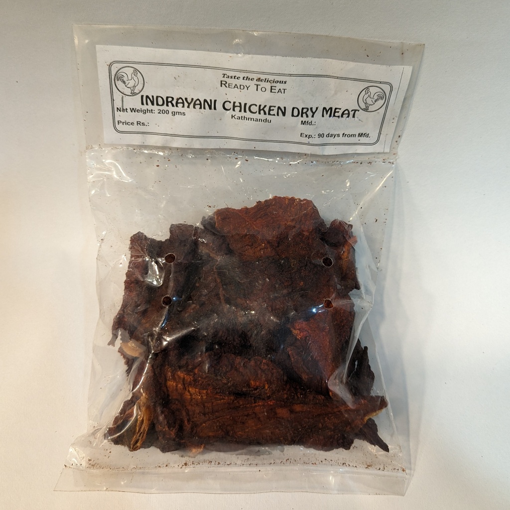 [GRO-Can&Dry-ChknDryMeat500g] Indrayani Dry Meat 500gm - Quality Chicken Sukuti ( Chicken Jerky / Dried Chicken Meat )