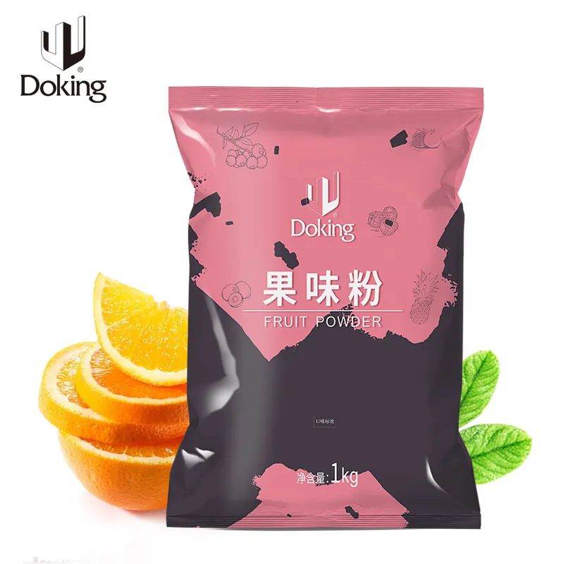 Doking Boba Bubble Tea Powder - Orange Flavour - 1 Kg