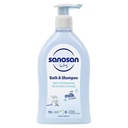 Sanosan Bath & Shampoo 200ml / 500ml | Natural Milk Protein | Healthy Baby Skin