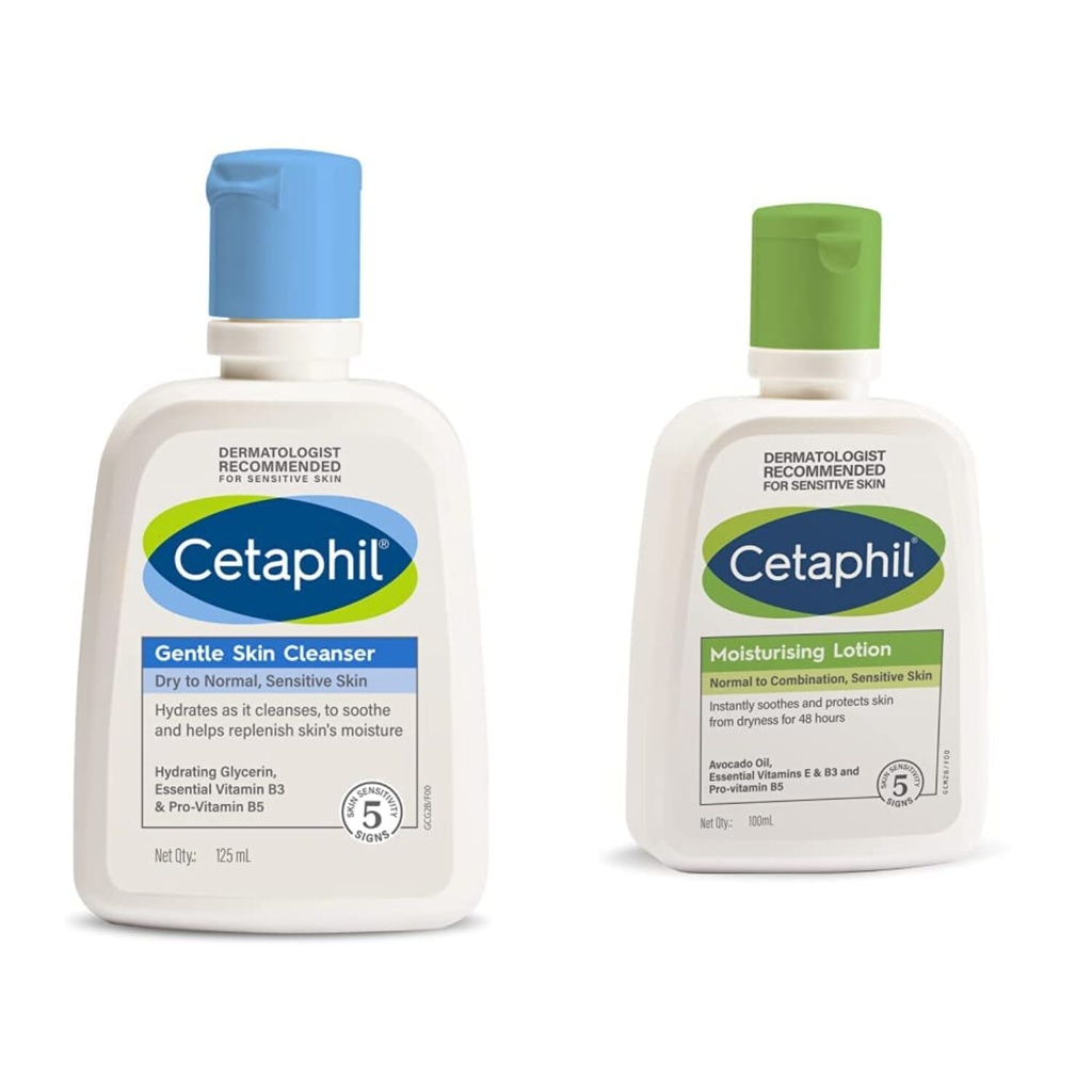 Cetaphil Skin Cleanser, 125ml & Moisturising Lotion 100ml