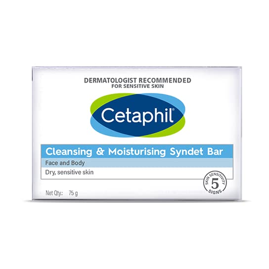 [Ceta..2] Cetaphil Cleansing & Moisturising Syndet Bar, 75 gm