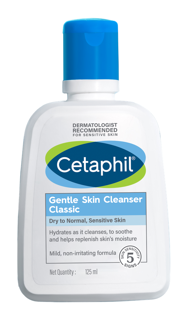 [Ceta..17] Cetaphil Gentle Skin Cleanser 125ml - Gentle Face Wash for Dry & Sensitive Skin