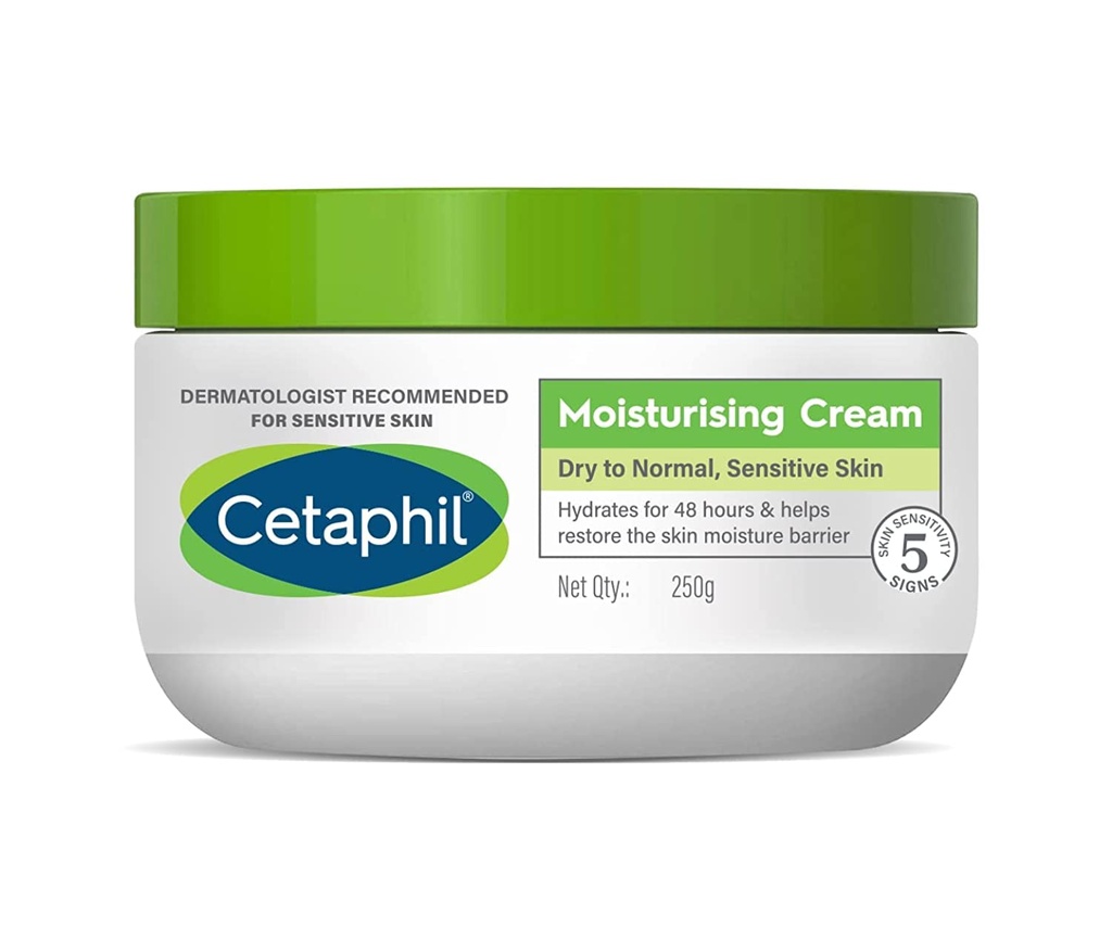 [Cetaphil Cream 250] Cetaphil Moisturising Cream for Dry to Normal Sensitive Skin - Hydrating Cream 250g