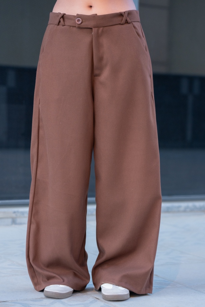 BASEMARK WOOLEN WIDELEG PANT FOR WOMEN